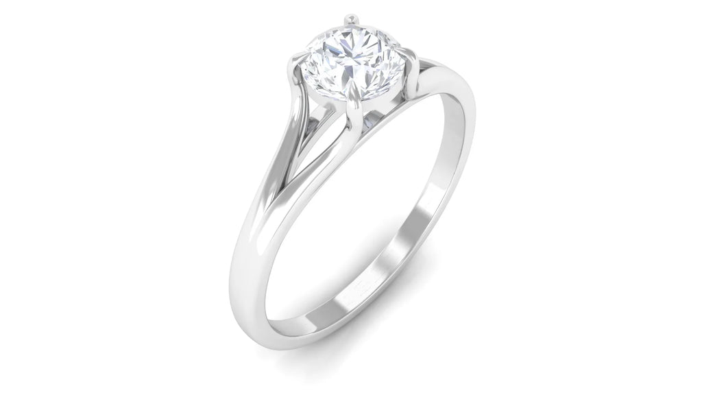 925 Sterling Silver Lab Grown Diamond Solitaire Ring T841