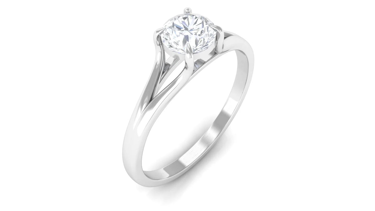 925 Sterling Silver Lab Grown Diamond Solitaire Ring T841