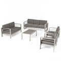 7-Seater Aluminum Patio Sofa Set with Coffee Table K8674