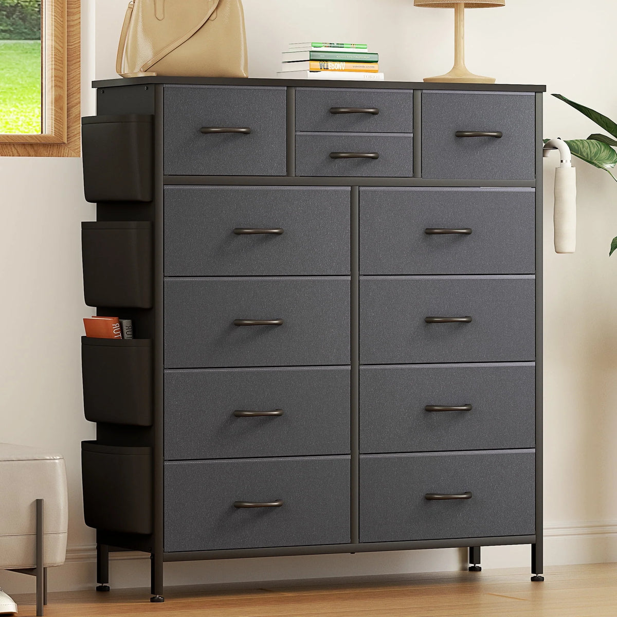 12 Drawer Fabric Dresser N251