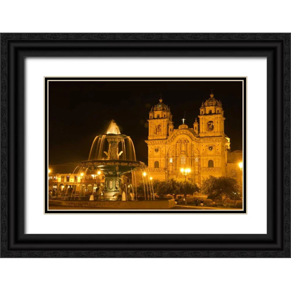 Black Ornate Wood Framed Art Print E447