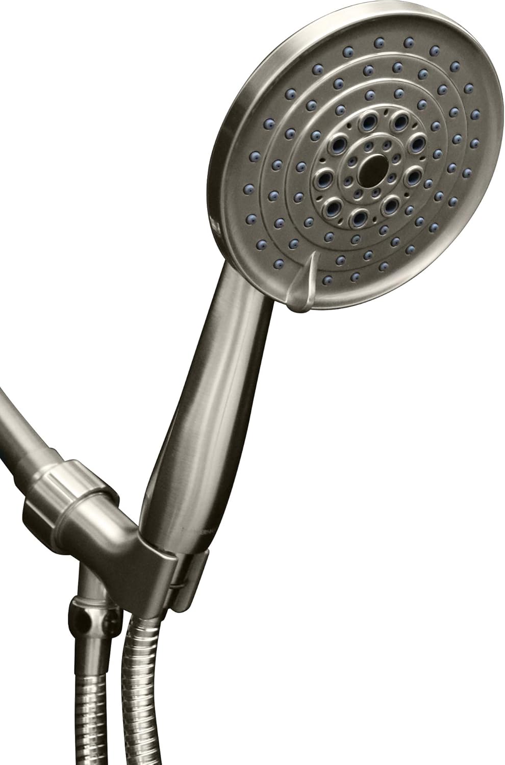 Brushed Nickel Hand Held Shower Head with Stainless Steel Hose, Pack of 2 Q77605