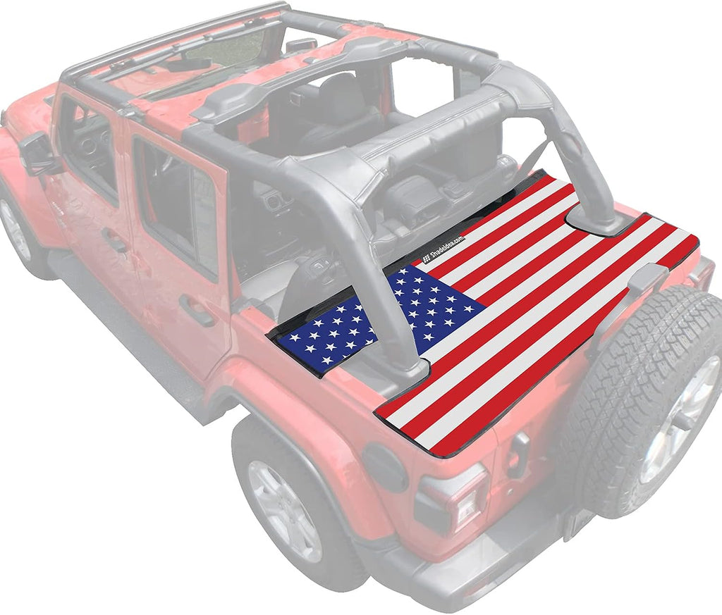 Black Vinyl Tonneau Cover for Jeep Wrangler JK Unlimited 4 Door S19187