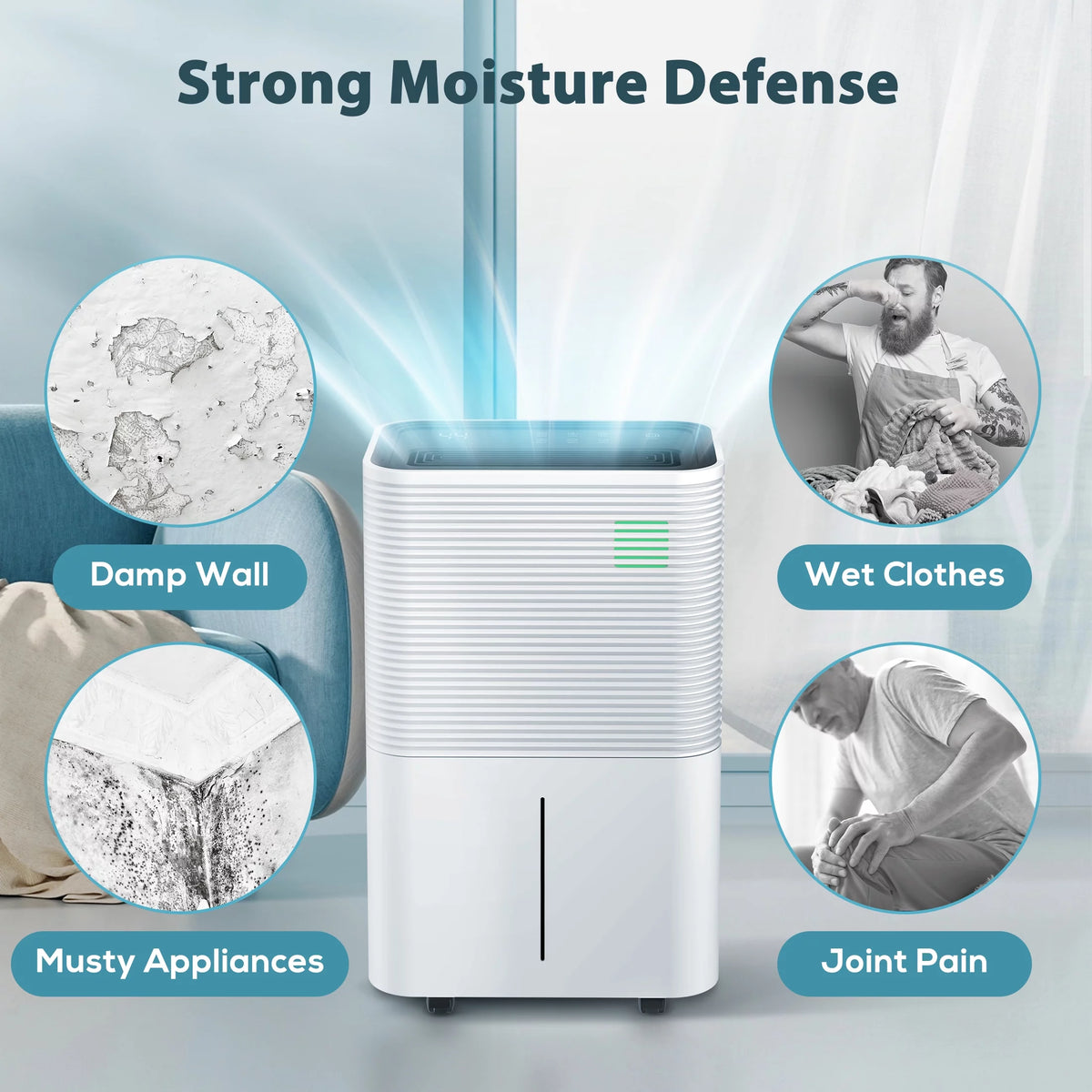 45 Pints Dehumidifier with Drain Hose L169