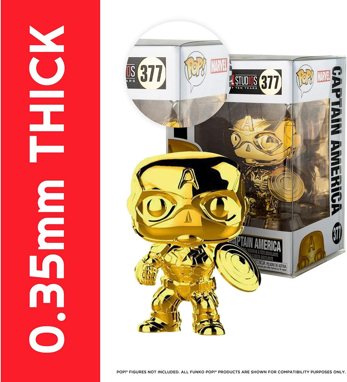 Display Case Protector for 4 Inch Funko Pop (Pack of 80) O93622