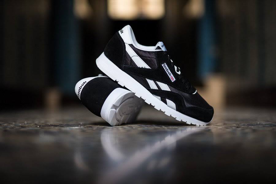 Kids Classic Nylon Black White Sneakers H307877