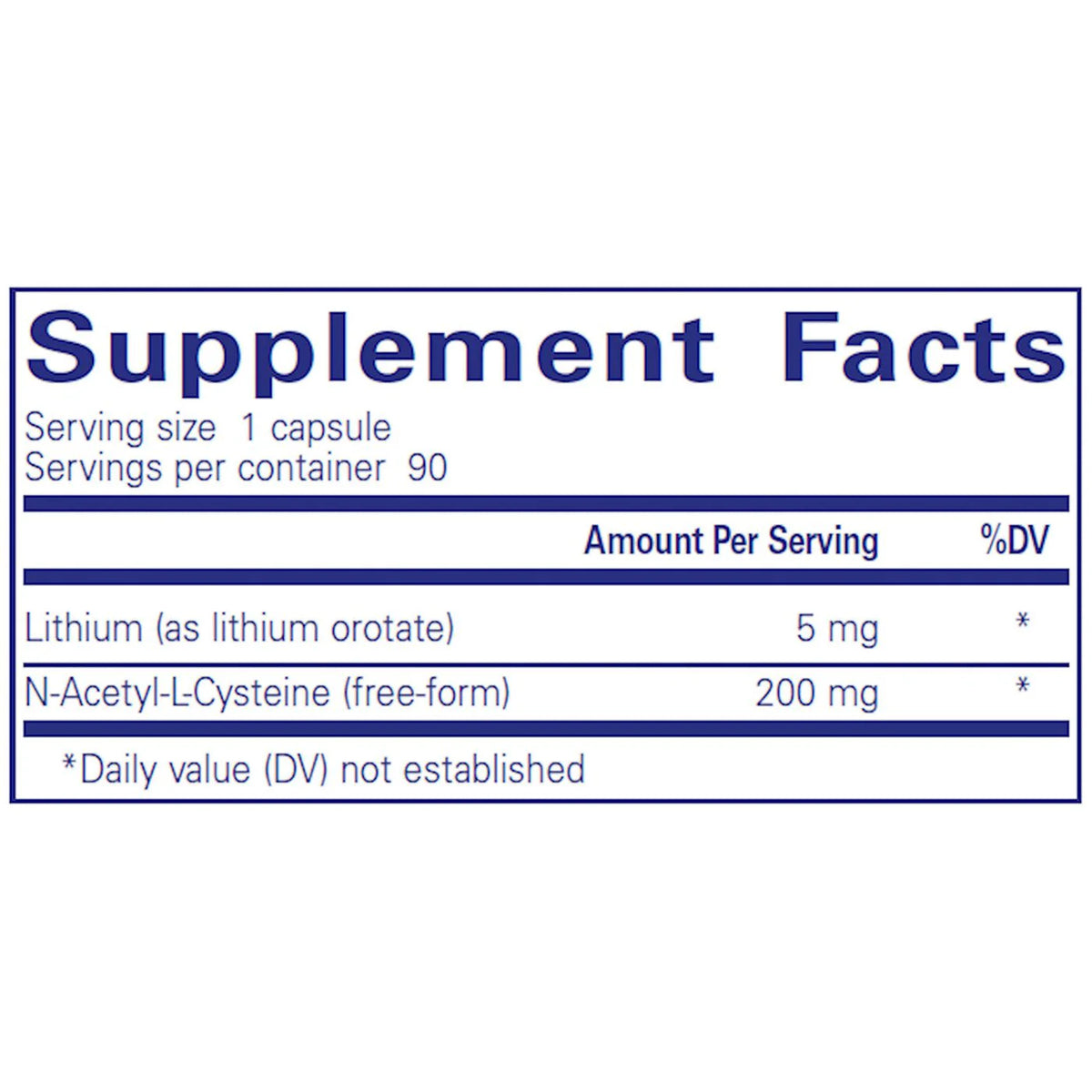 Lithium (Orotate) 5 mg H802181
