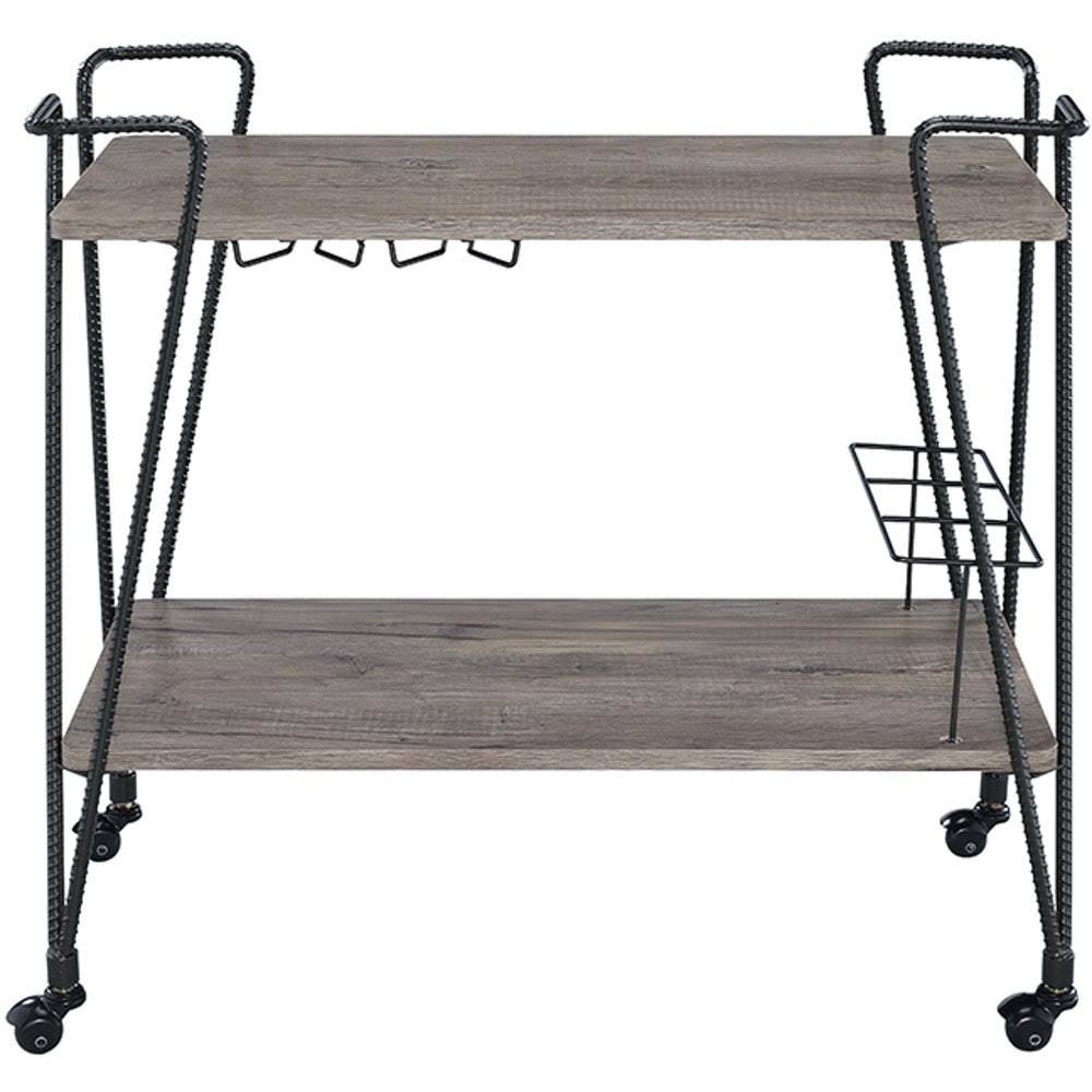 Black Metal Serving Cart U6176