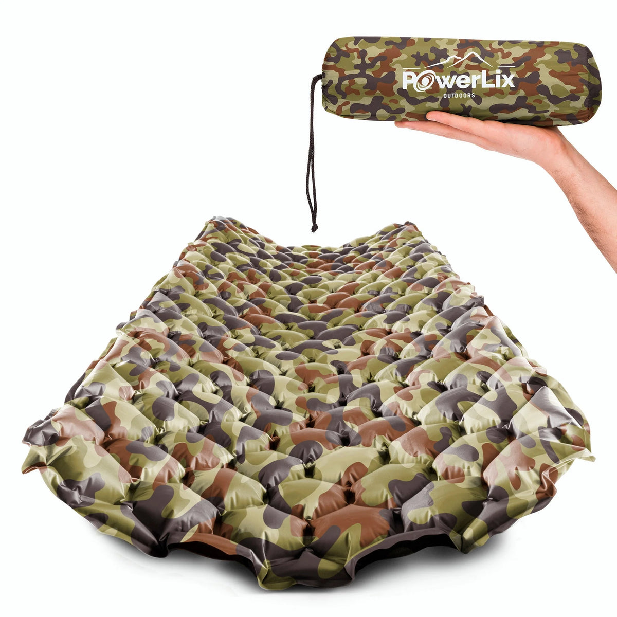 Ultralight Compact Inflatable Camping Sleeping Pad Navy Blue V87435