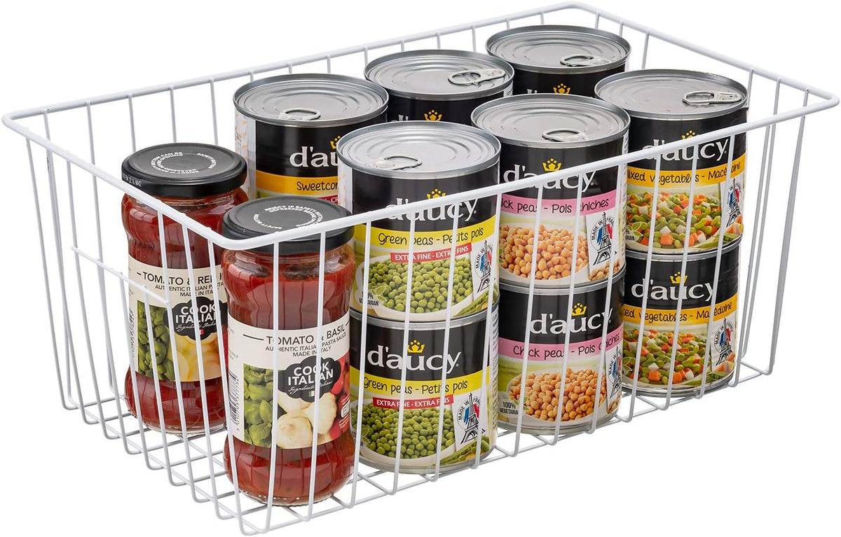 16inch Freezer Wire Storage Organizer Baskets with Built-in Handles (3) Y32450