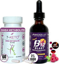 7-Keto DHEA 50mg and B12 Methylcobalamin 1000mcg Sublingual Liquid D815