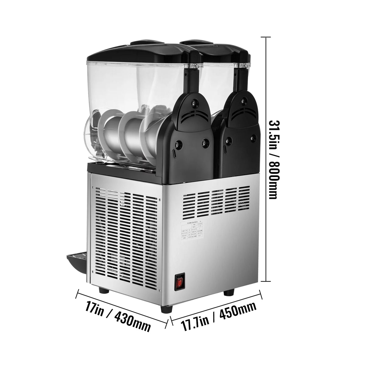 30L 1000W Stainless Steel Slushy Machine V76458