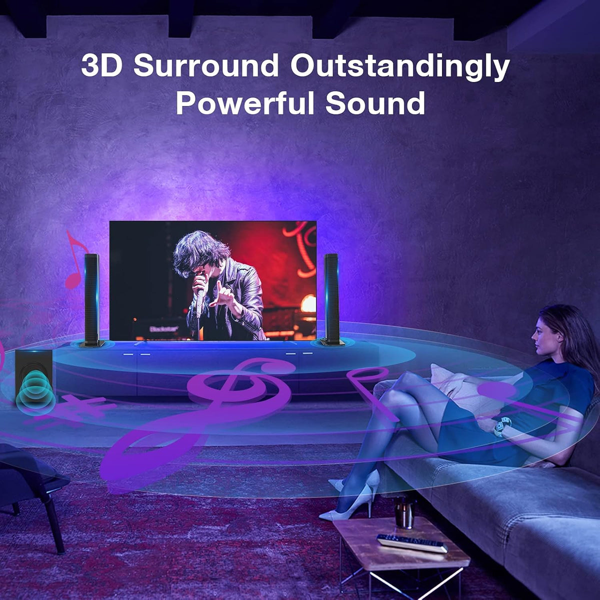 2.1 CH Sound Bar with Subwoofer 240W G650