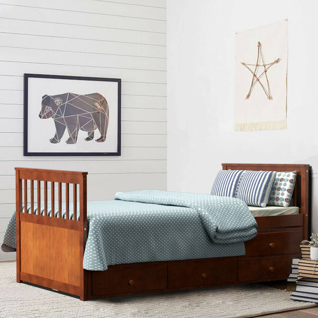 Twin Captain's Bunk Bed U97493