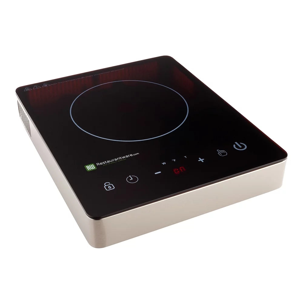 Square Stainless Steel Induction Cooktop, 120V, 1800 watts W254