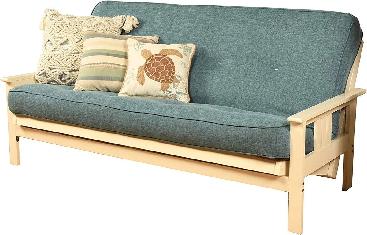 Full Size Linen Aqua Futon Mattress X577