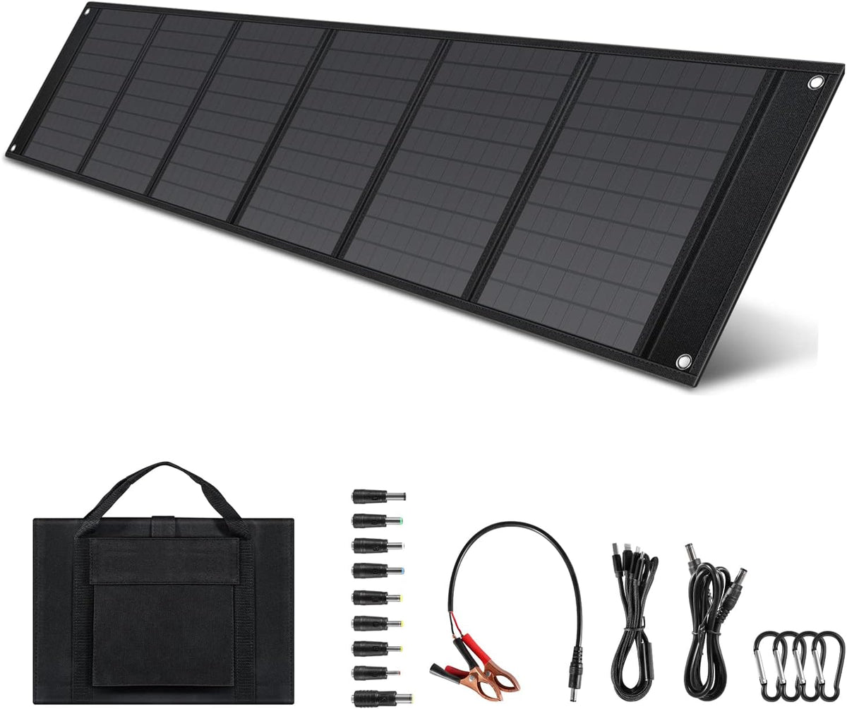 75W Foldable Solar Panel Kit with 18V DC and 2 USB Port I320