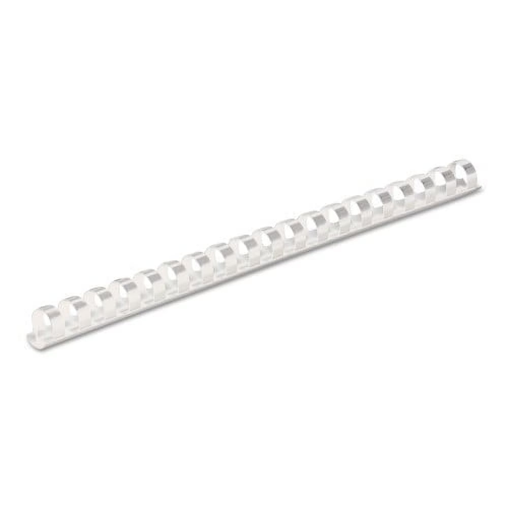 White Plastic Comb Bindings, 90 Sheet Capacity, 100 Combs/Pack I277