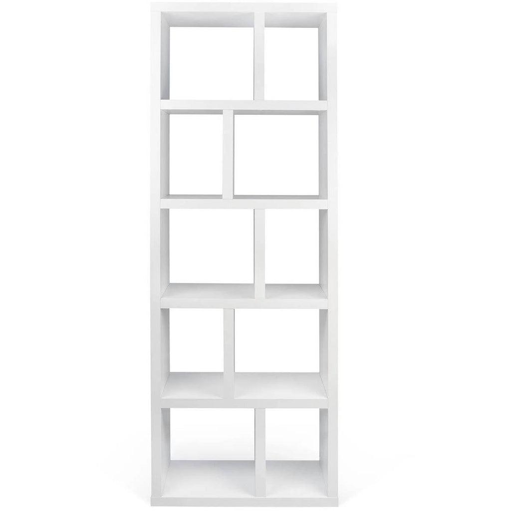 Pure White 5 Level Bookcase N409