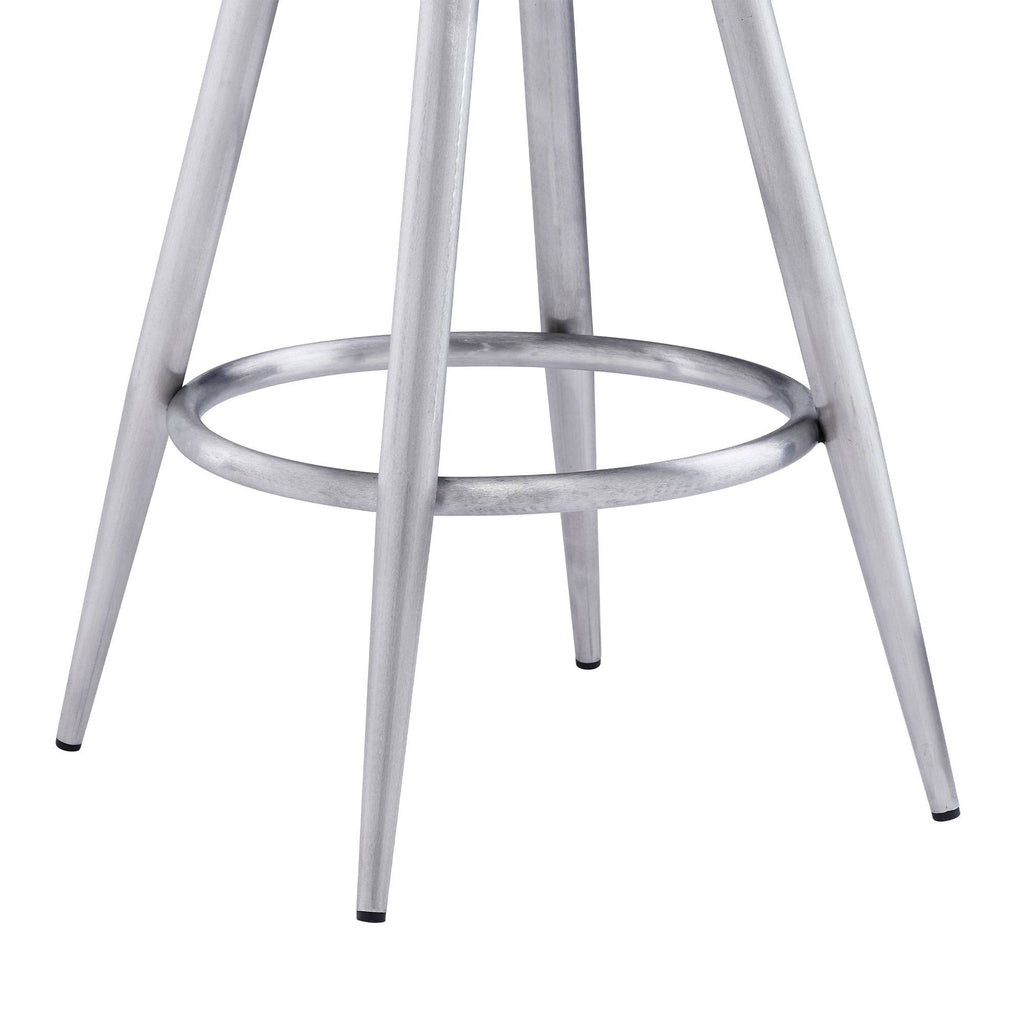 Black Faux Leather Bar Height Barstool I20114