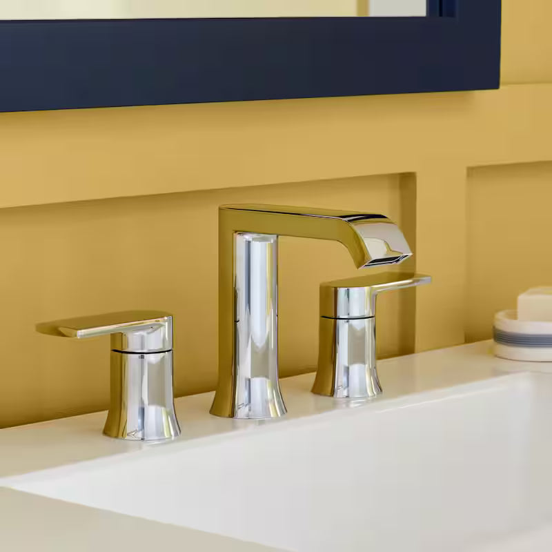 8 in. Widespread Double Handle Bathroom Faucet in Chrome Q850