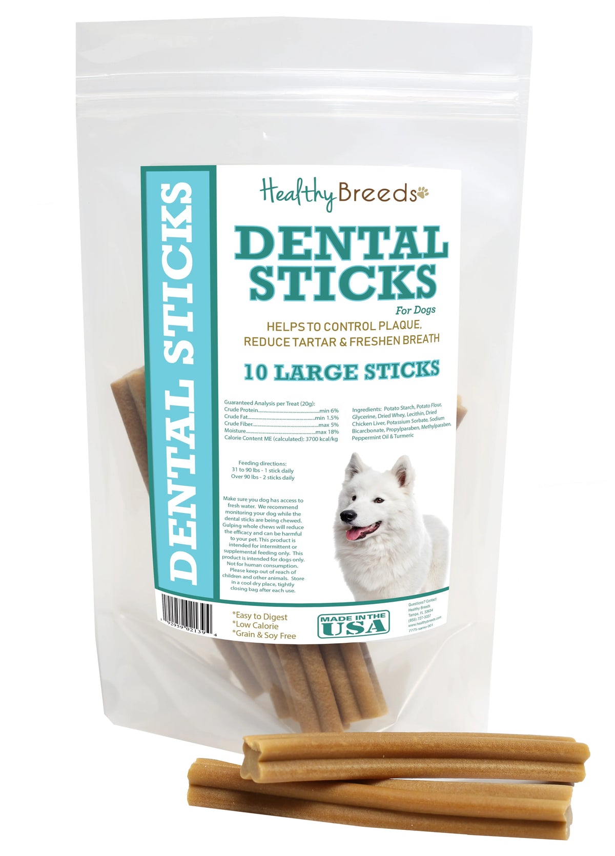Samoyed Dental Sticks Large 10 Count C26465