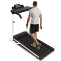 300Lbs Portable Folding Treadmill with Desk Y9001