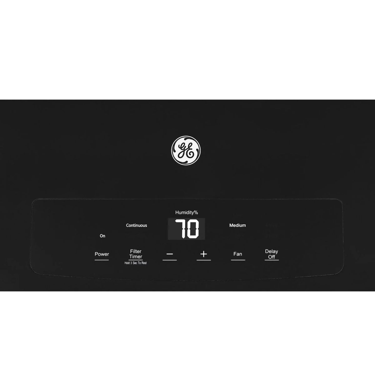 45-Pint Portable Dehumidifier with Drain, Black T41168