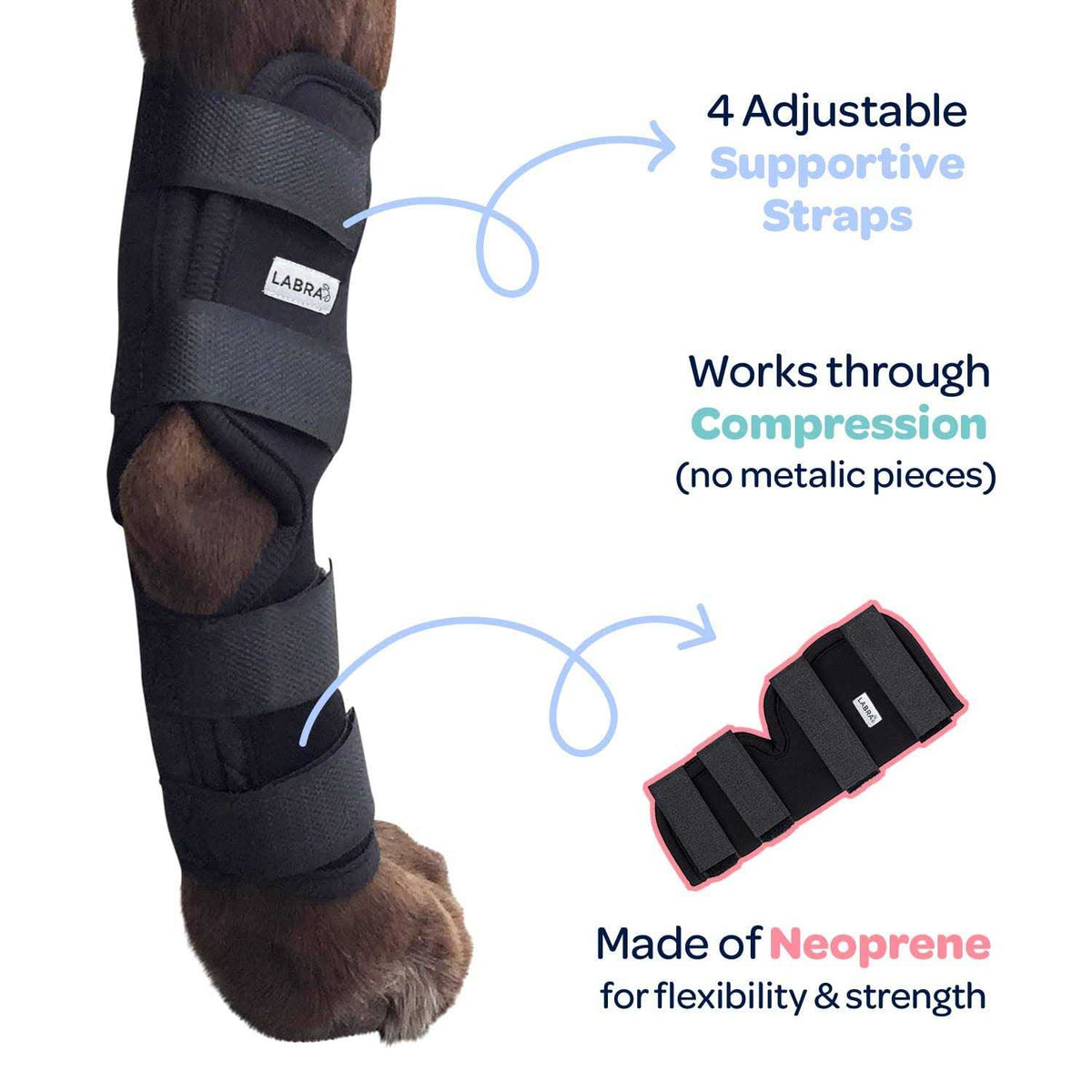 Dog Rear Leg Hock Joint Compression Wrap N8825