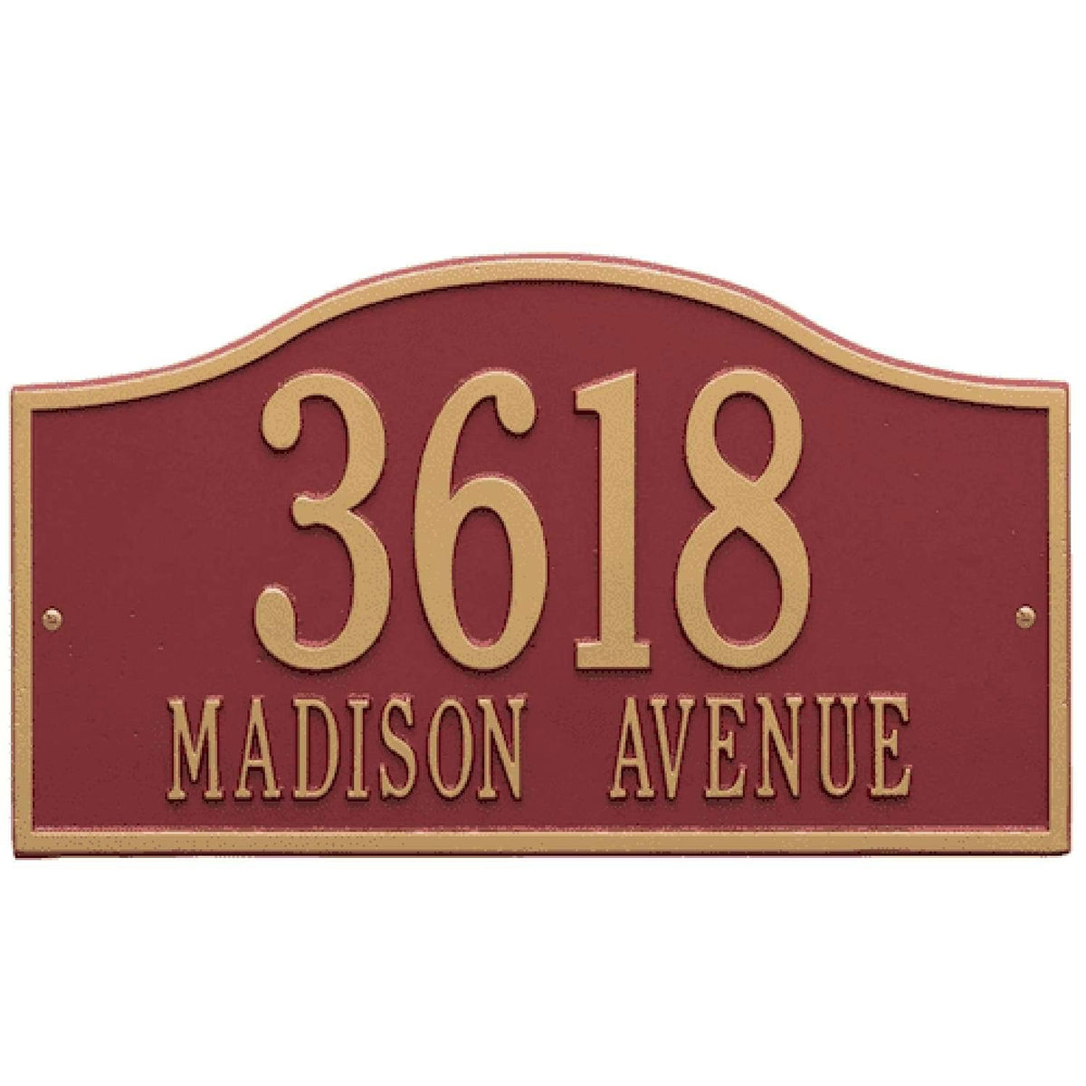 Arch Marker - Standard Lawn - Two Line in Oil Rubbed Bronze I60114