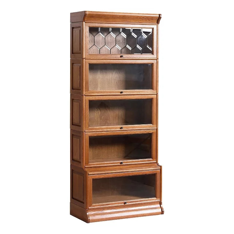 5-Stack Wood Barrister Bookcase in Cherry W939380