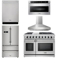 48 in. Propane Gas Range, Range Hood, Dishwasher, Refrigerator, Microwave Drawer V31057