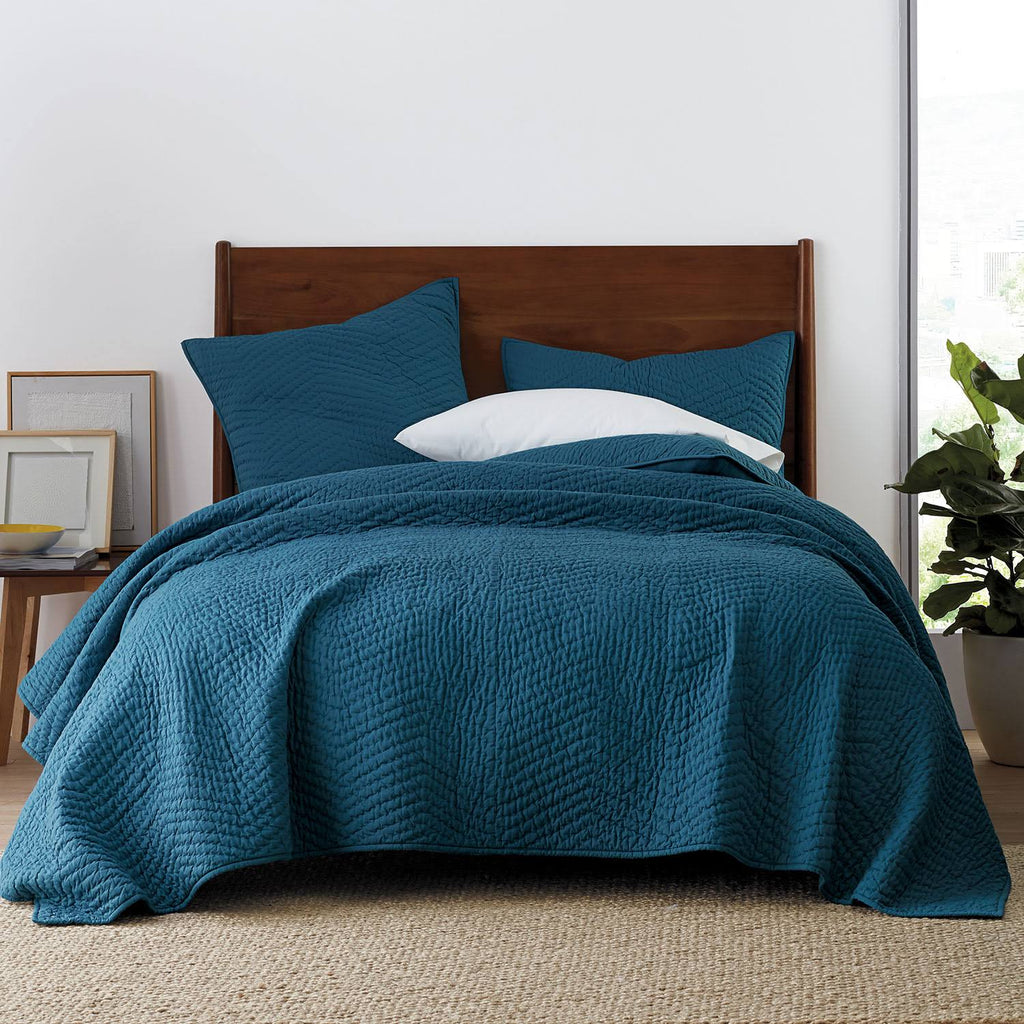 Navy Cotton Voile Quilt U263101