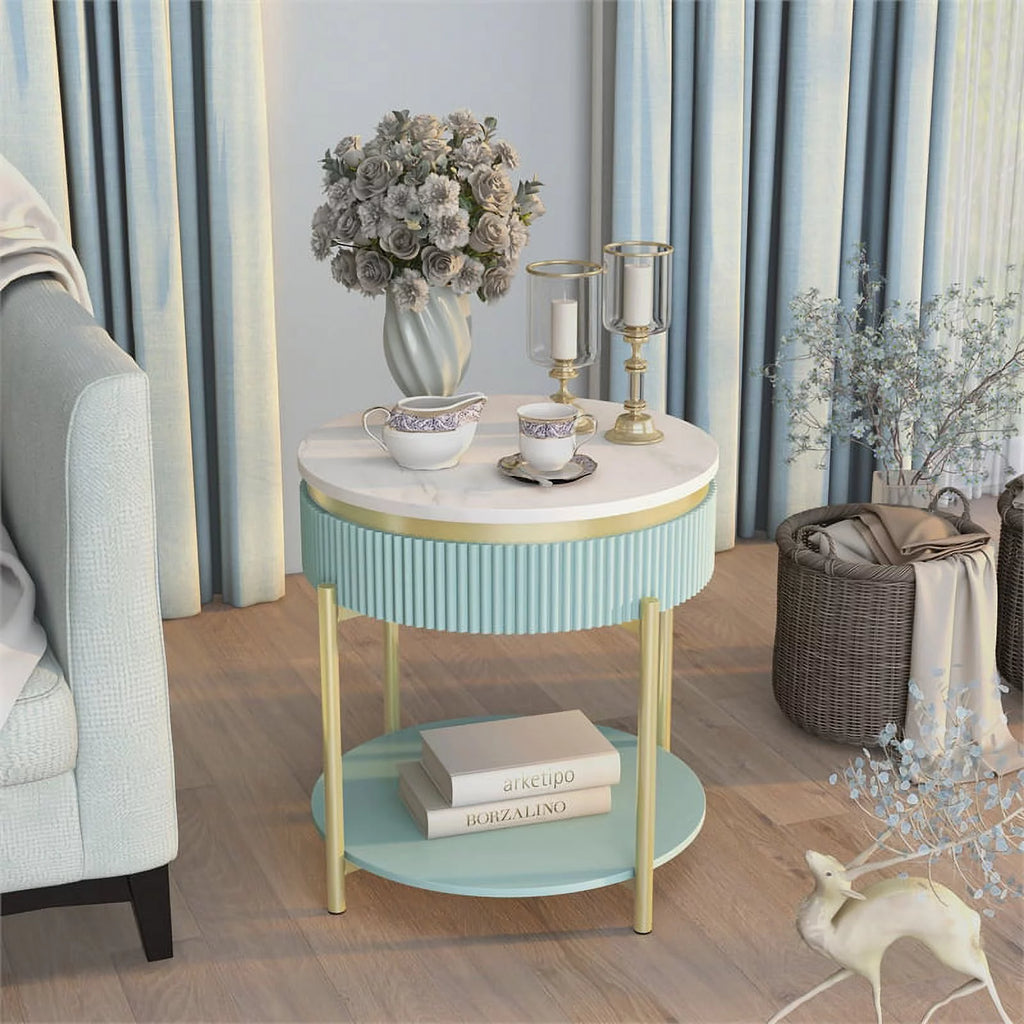 Contemporary Wood 1-Drawer End Table H163