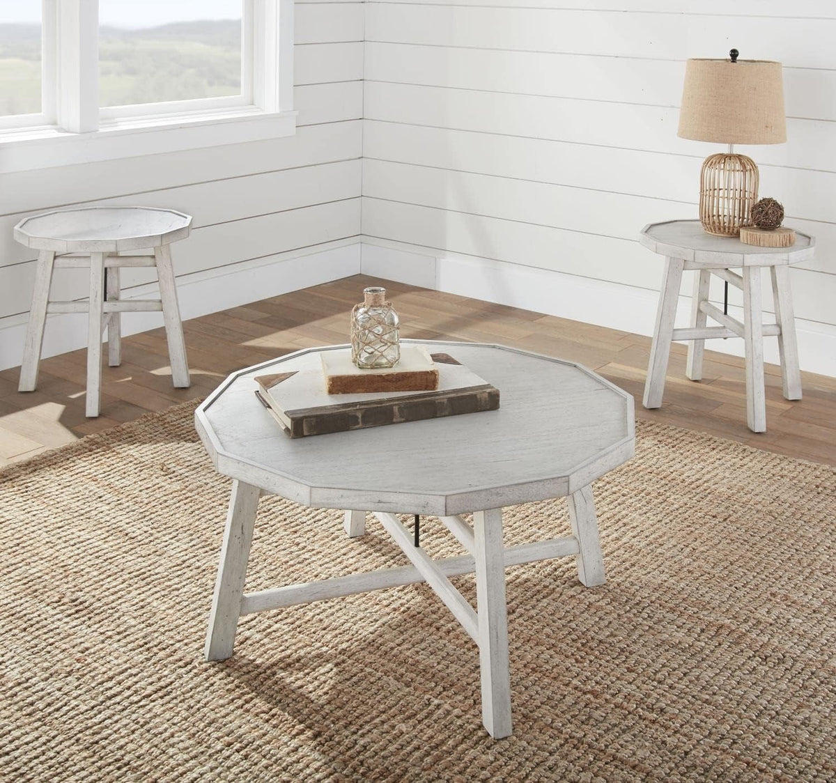 Vanilla Brown Solid Wood Cocktail Table G4086