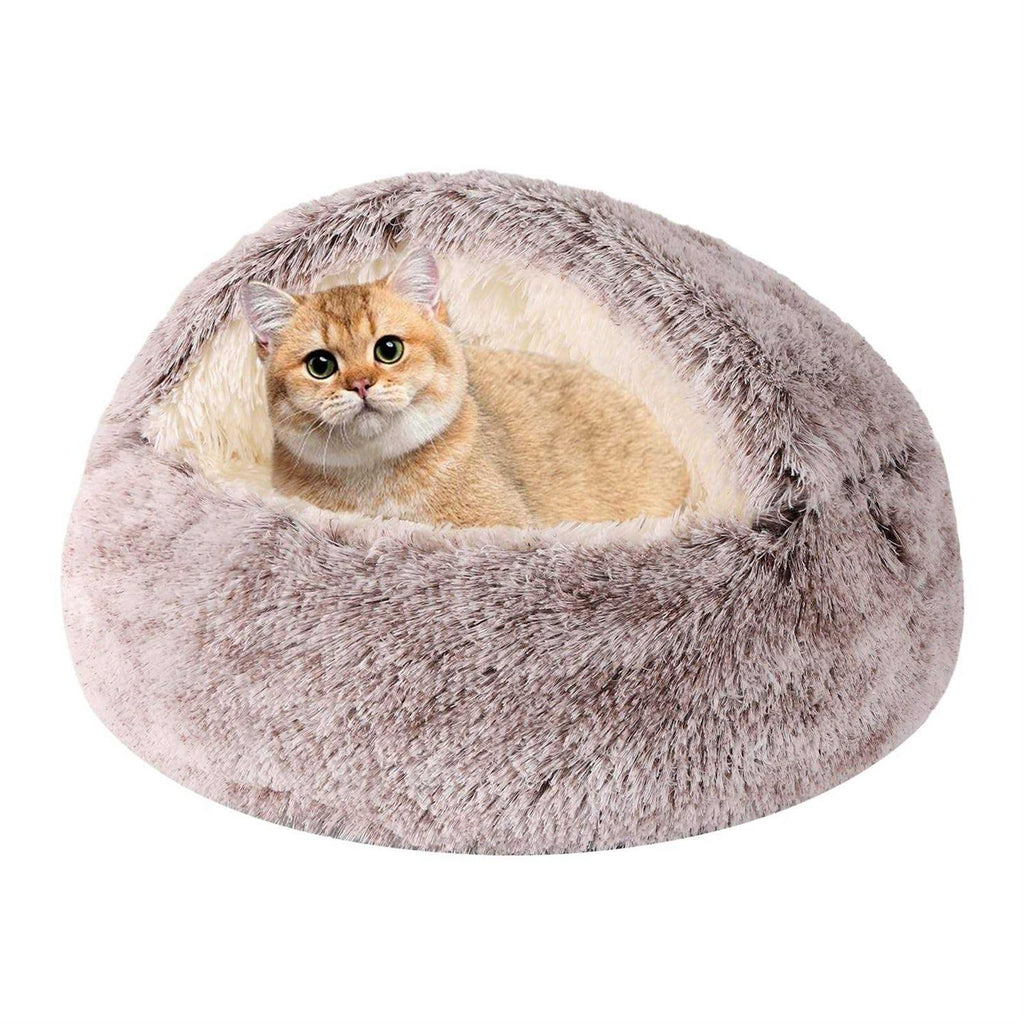 Hooded Round Dog Bed & Cat Cave Bed K940