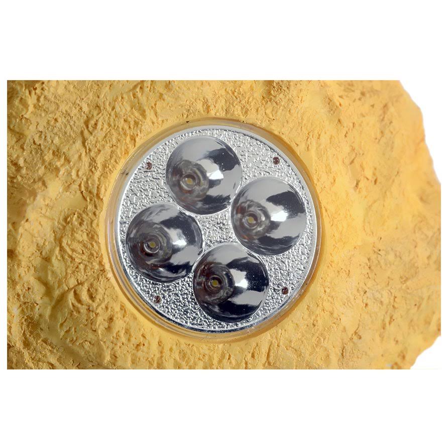 Set of 3 Solar Sandstone Rock Spot Lights K79409