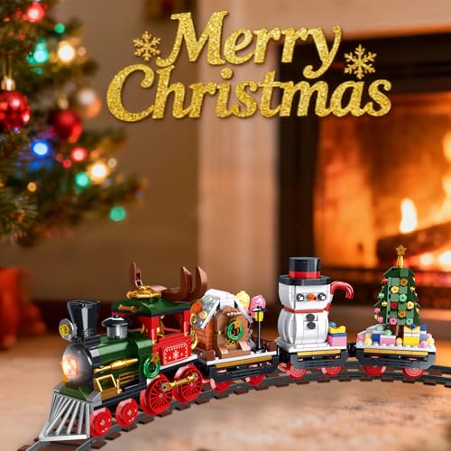 Christmas Train Building Toys Set 868pcs with LED Light H212