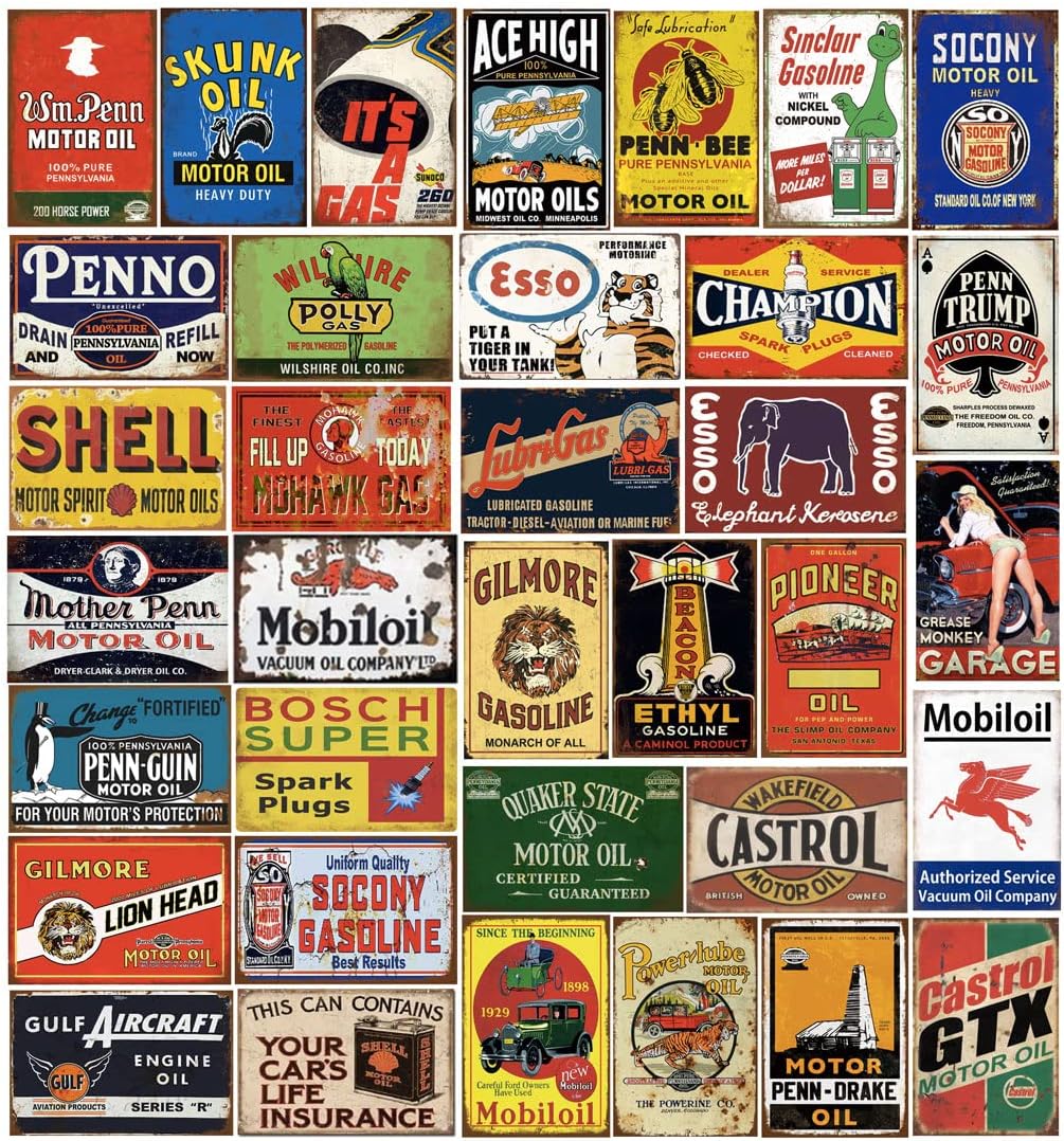 8x12 Inch Retro Metal Tin Sign Pack K36045