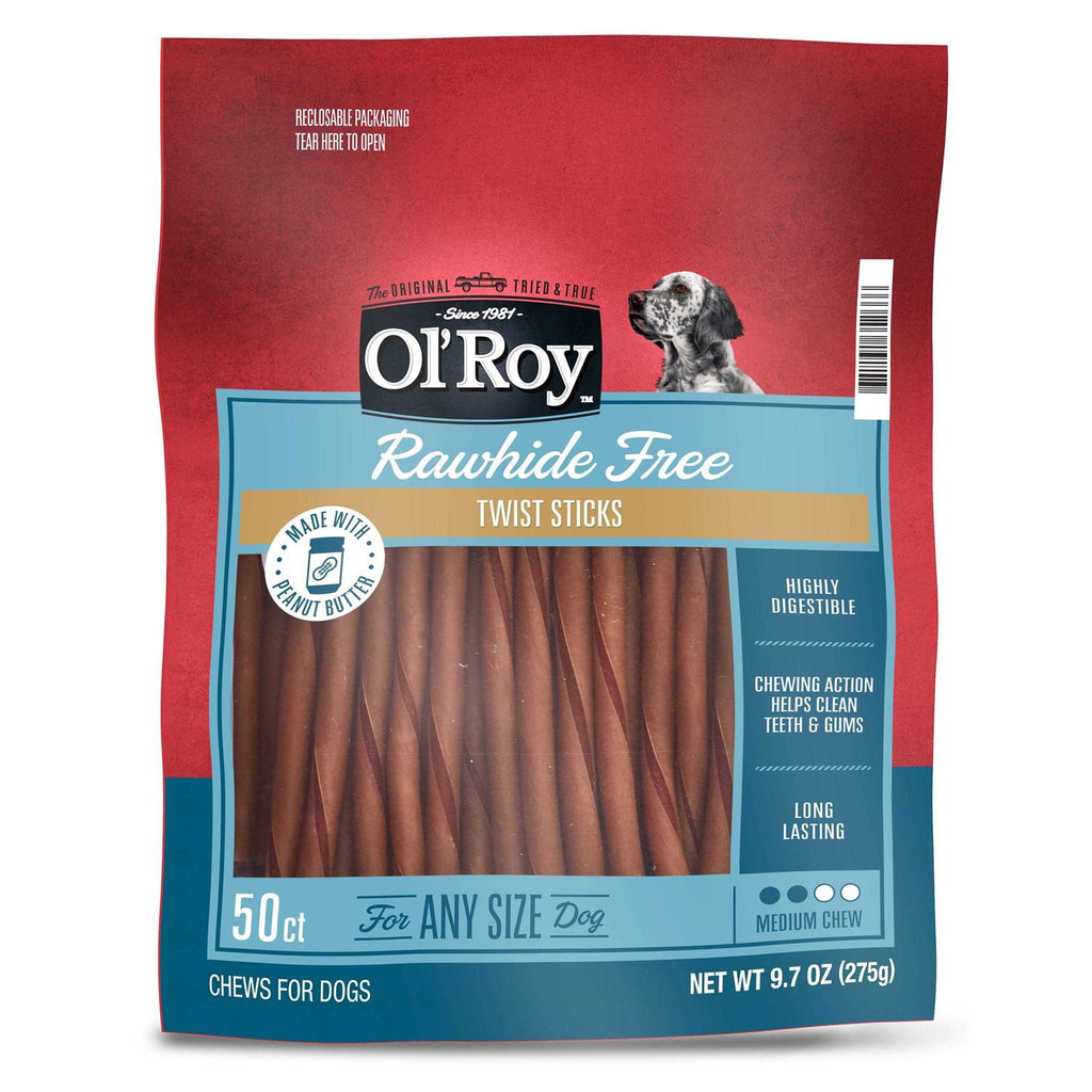 Peanut Butter Twist Sticks for Dogs D1255