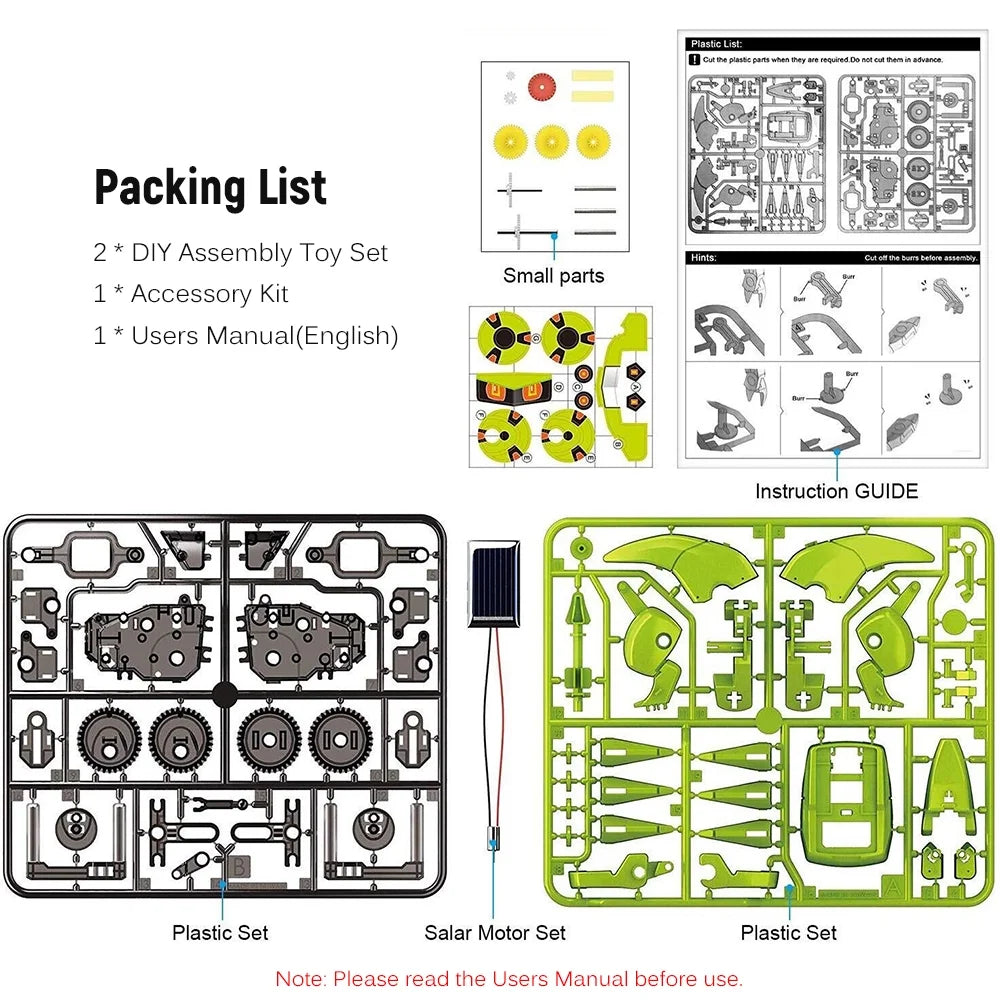3 In 1 Solar Robot Diy Toy Set Stem Science Toy X9935