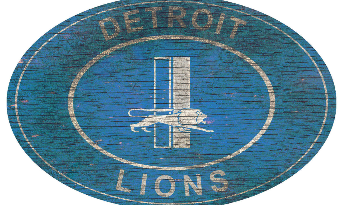 Detroit Lions Heritage Logo Oval Z778