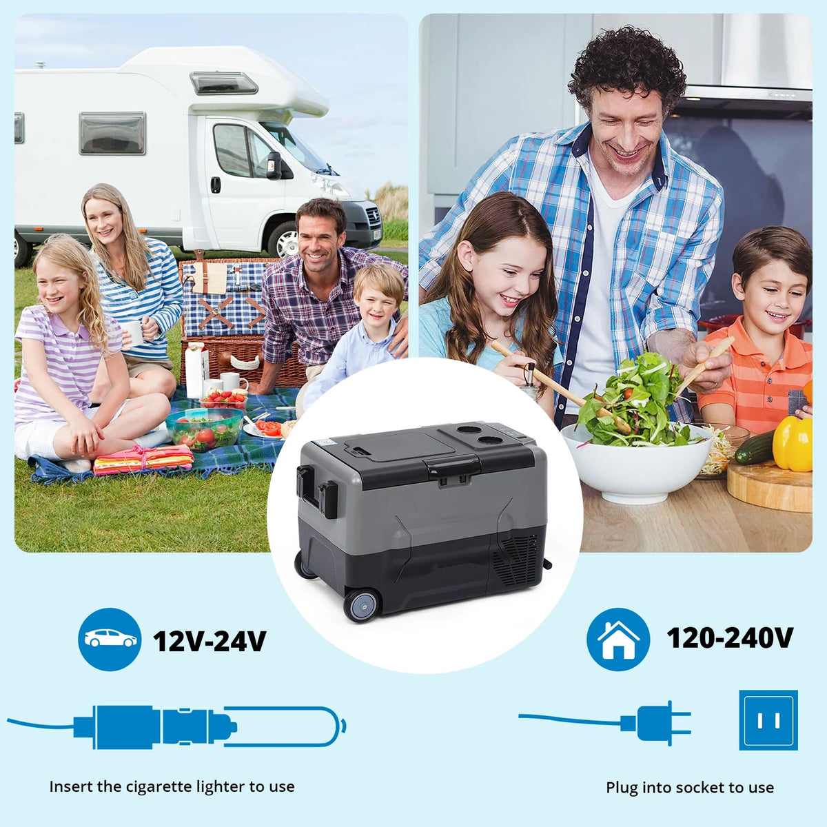 37QT Portable Dual Zone Car Refrigerator C967