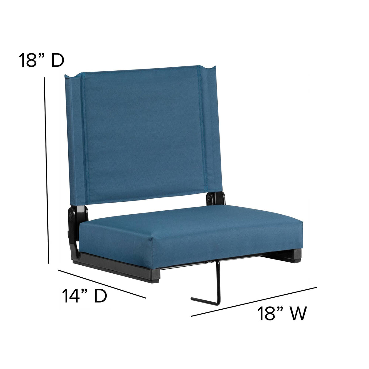 Teal Blue Grandstand Comfort Ultra Padded Seat C8771