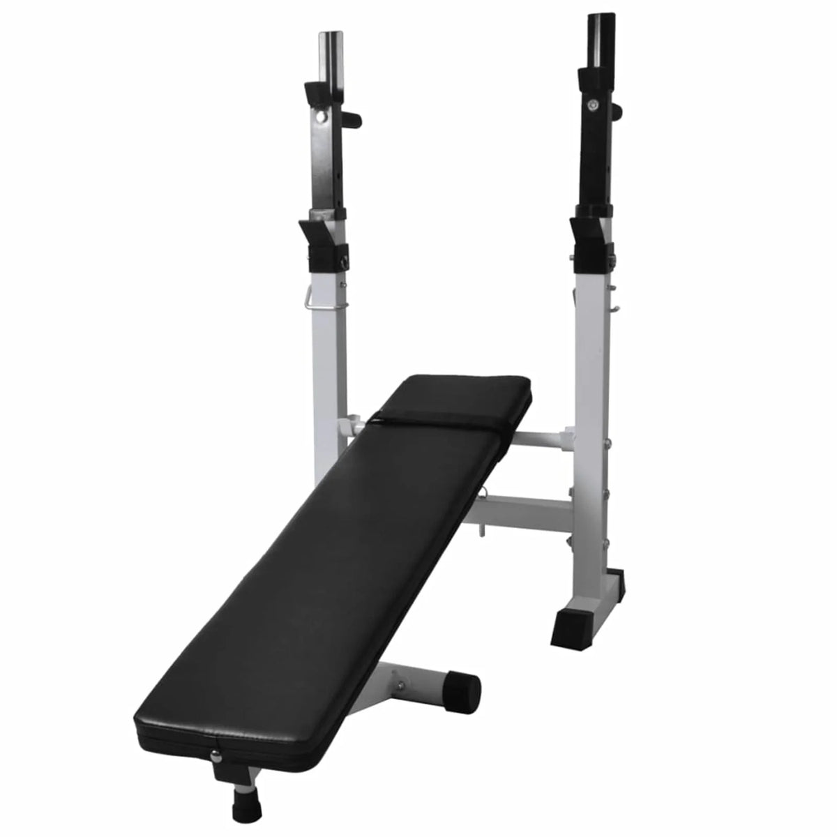 Workout Bench with Weight Rack, Barbell and Dumbbell Set 264.6 lb F34677