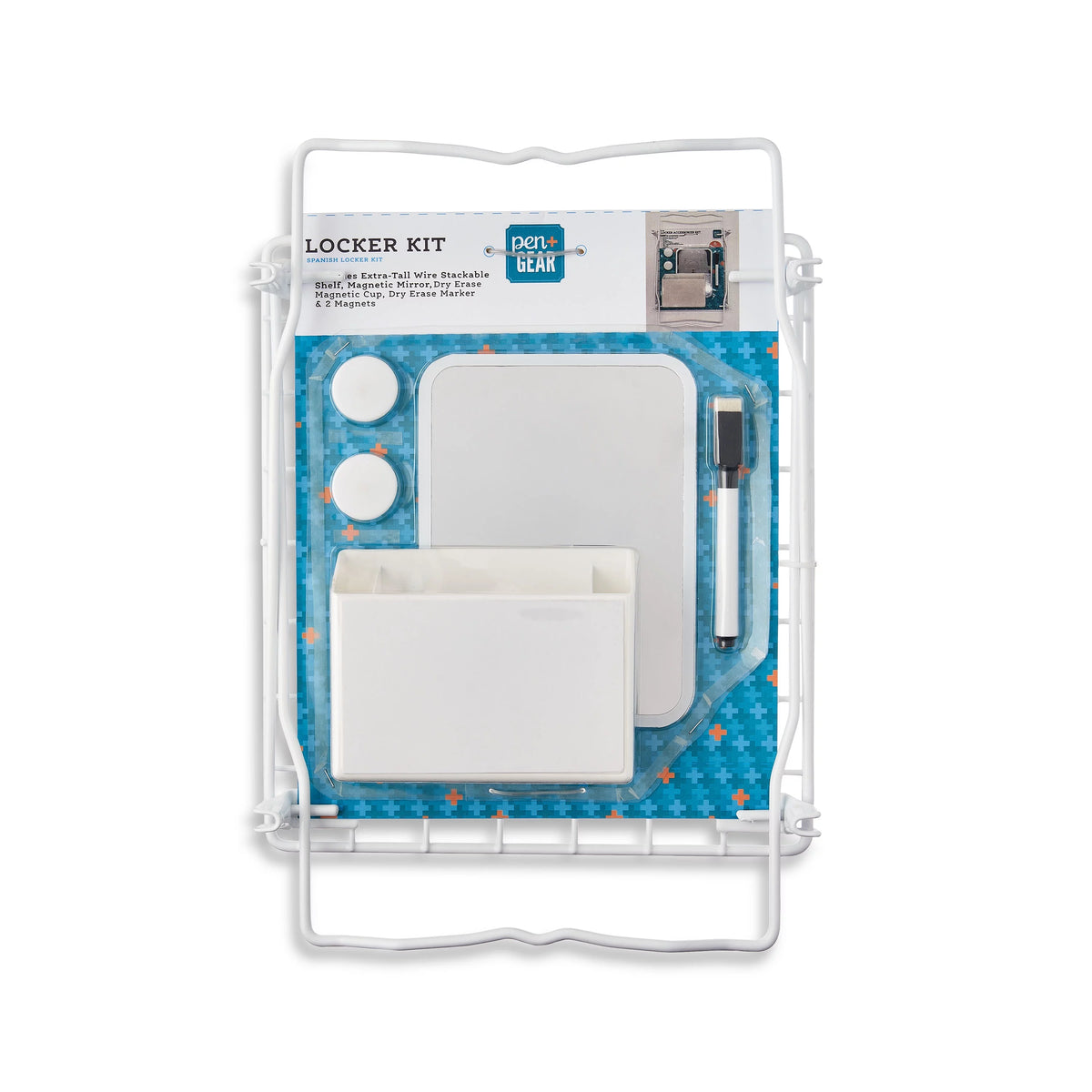 7-Piece Locker Kit with 12" Shelf, White H710047