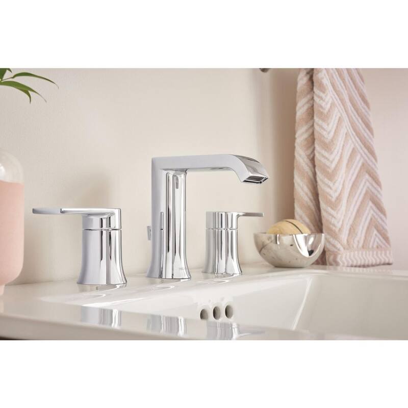 8 in. Widespread Double Handle Bathroom Faucet in Chrome Q850