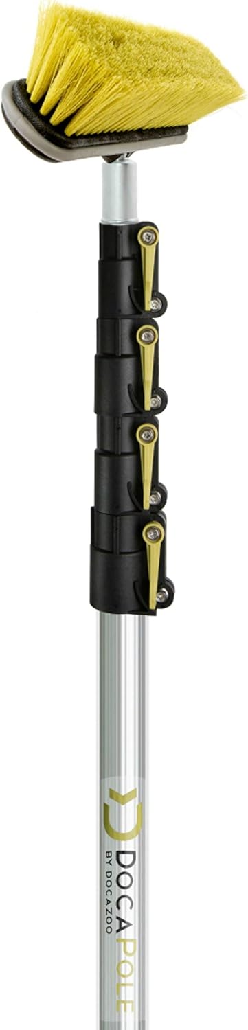 11 Inch Medium Bristle Deck Brush with Telescoping Pole V525069