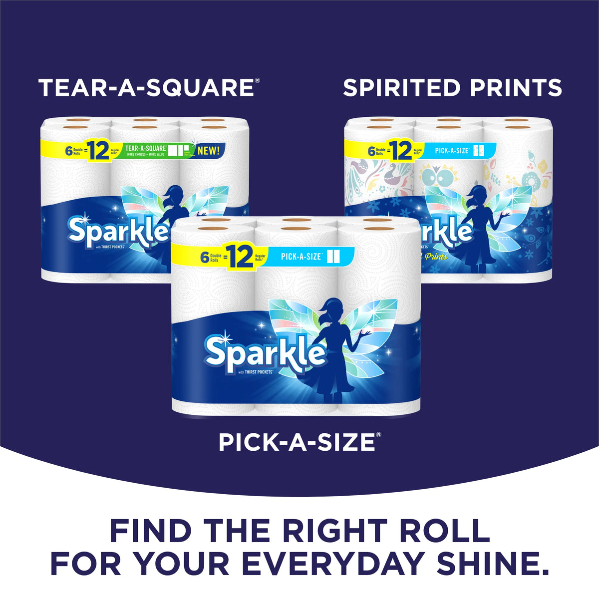 White 12 Double Rolls Paper Towels U83595