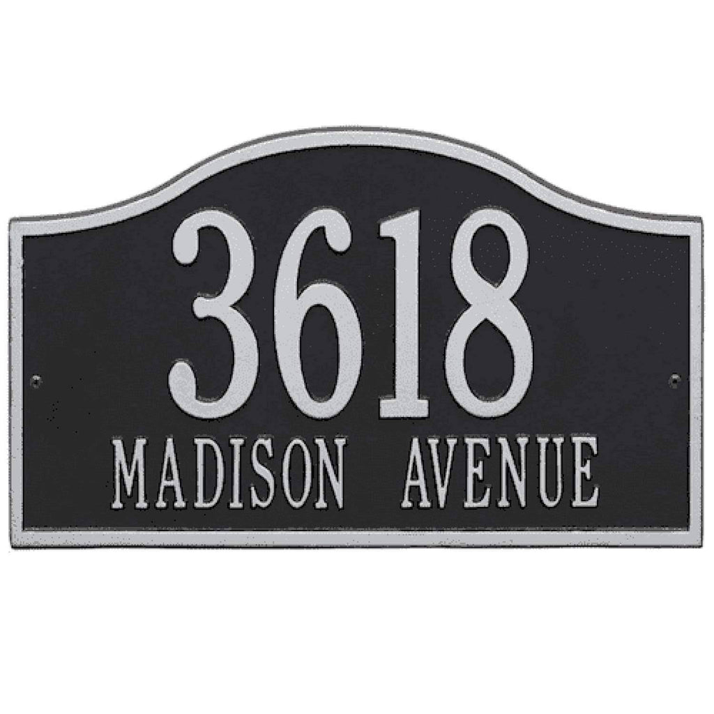 Arch Marker - Standard Lawn - Two Line in Oil Rubbed Bronze I60114